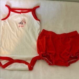 Carter's Red and White Diaper Cover Accessories